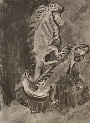 Lizards — Artwork by Gladys Lawrence