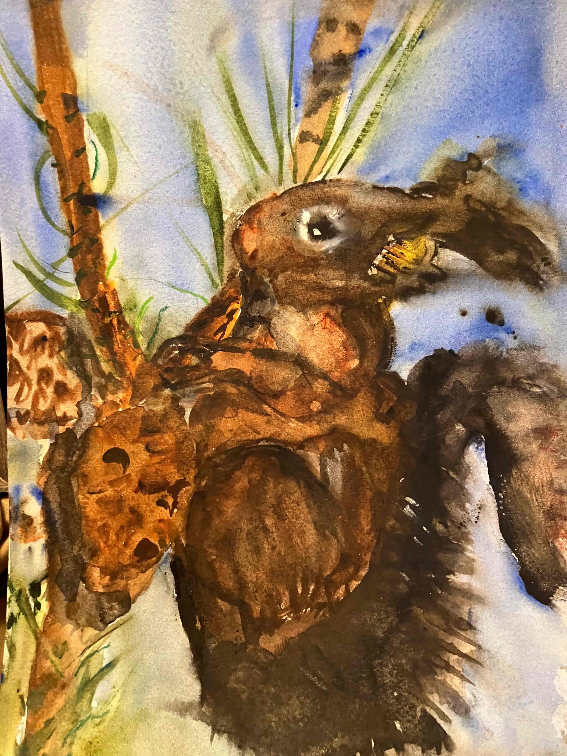 Squirrel — Artwork by Gladys Lawrence