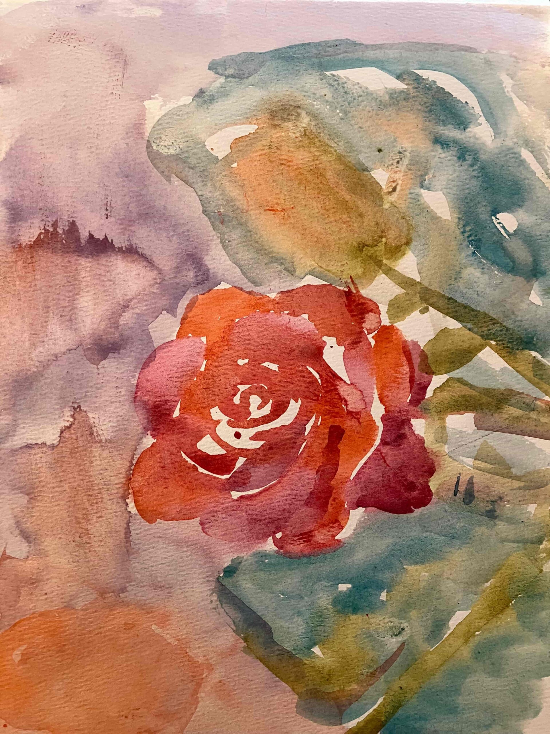 Roses — Watercolor by Gladys Lawrence